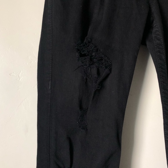 True Religion Distressed Black Skinny Jeans - Picture 4 of 9